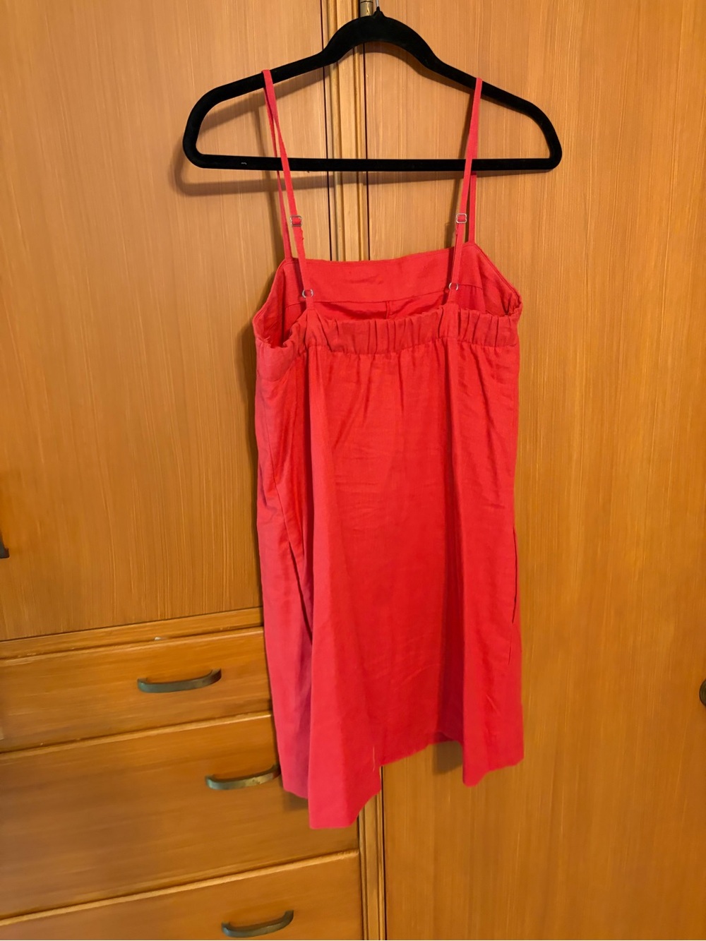 Abercrombie & Fitch Vibrant Red Spaghetti Strap Dress - Picture 2 of 3